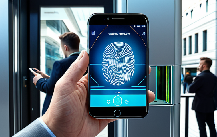 Biometric Security in a Modern City**

A diverse group of fully clothed people using various biometric devices (smartphone fingerprint scanner, facial recognition at a building entrance, palm vein scanner at a bank). The background is a clean, futuristic cityscape with subtle holographic displays. Emphasis on security and convenience. Safe for work, appropriate content, professional, perfect anatomy, natural proportions, modern technology, well-formed hands.

**