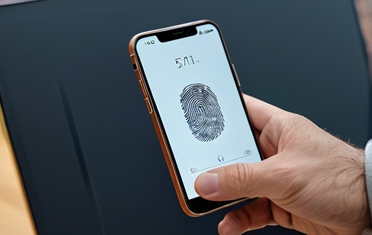 Fingerprint Security Weakness**

A close-up shot of a smartphone being unlocked, with a faint, slightly out-of-focus fingerprint replica (made of clay or a similar material) subtly placed on the screen.  Focus on the screen and the device. Modern, clean aesthetic. The scene suggests vulnerability but is not alarming. Safe for work. Appropriate content. Fully clothed (image is of a device). Professional. Perfect anatomy (of the phone). Natural proportions. High quality.

**